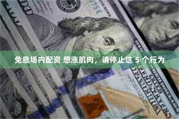 免息场内配资 想涨肌肉，请停止这 5 个行为